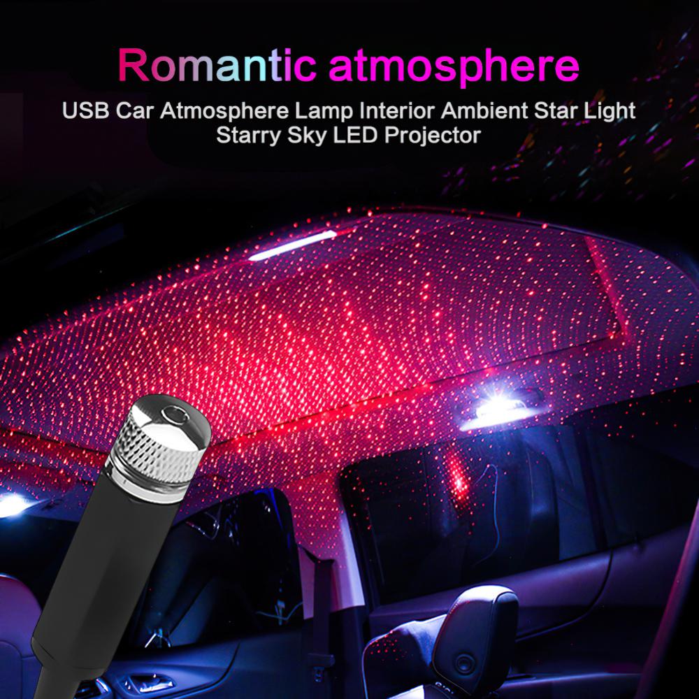 Mini LED Car Night Light Roof Projector