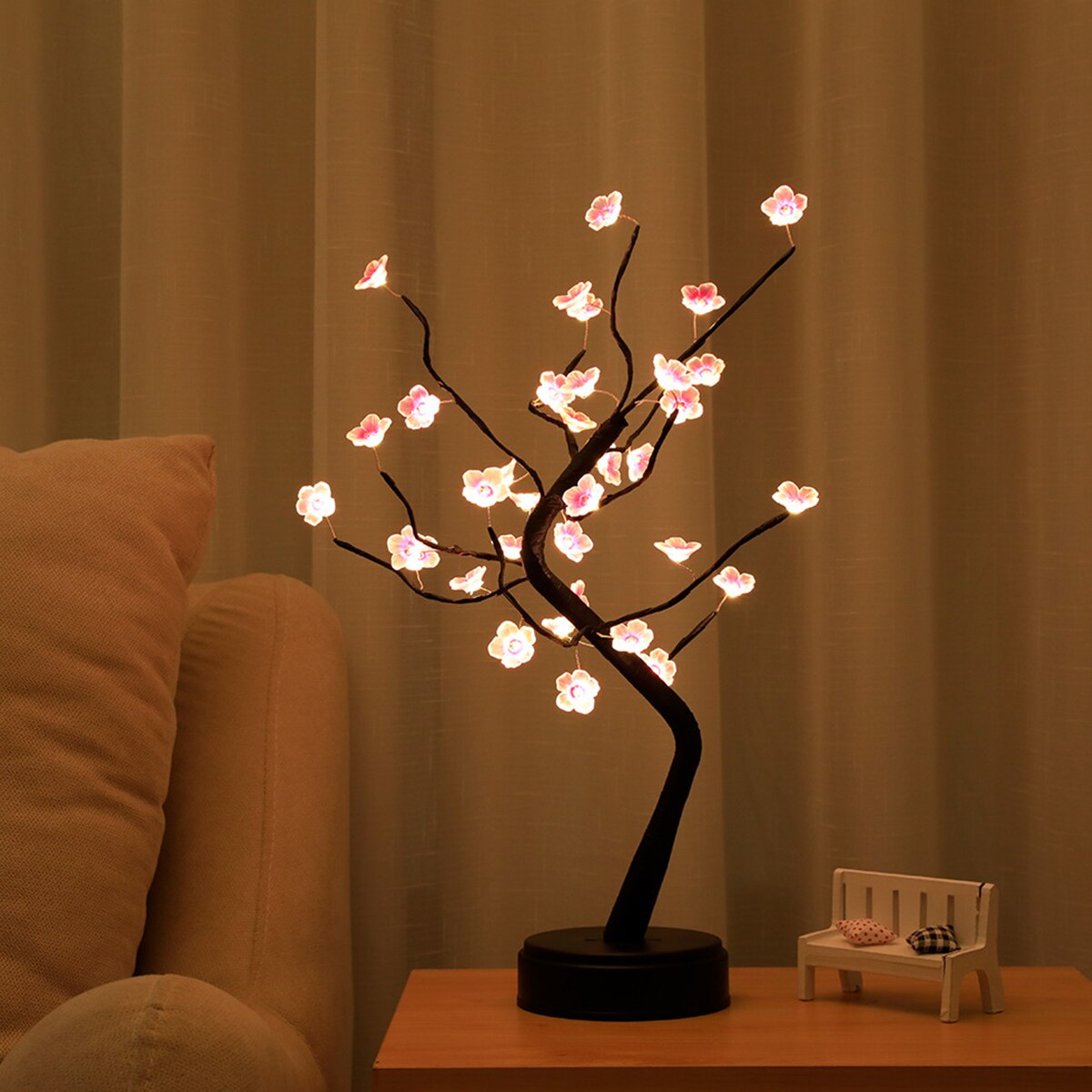 Cherry Tree Bonsai Lamp