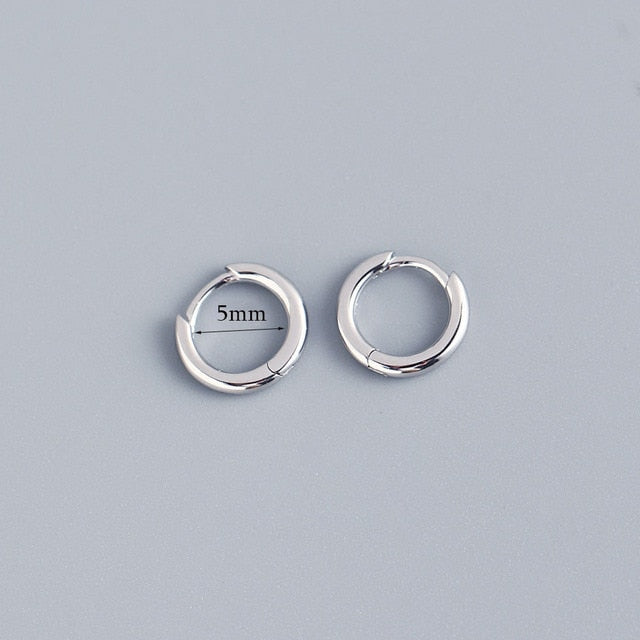 Stainless Steel Minimalist Huggie Hoop Earrings