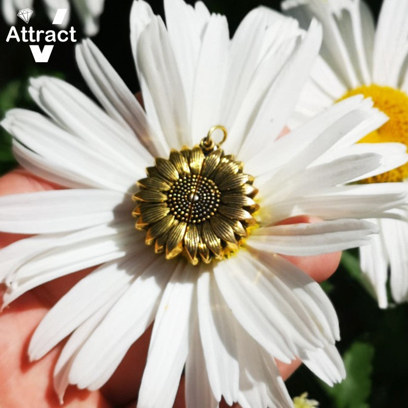 Sunflower Pendant Necklace