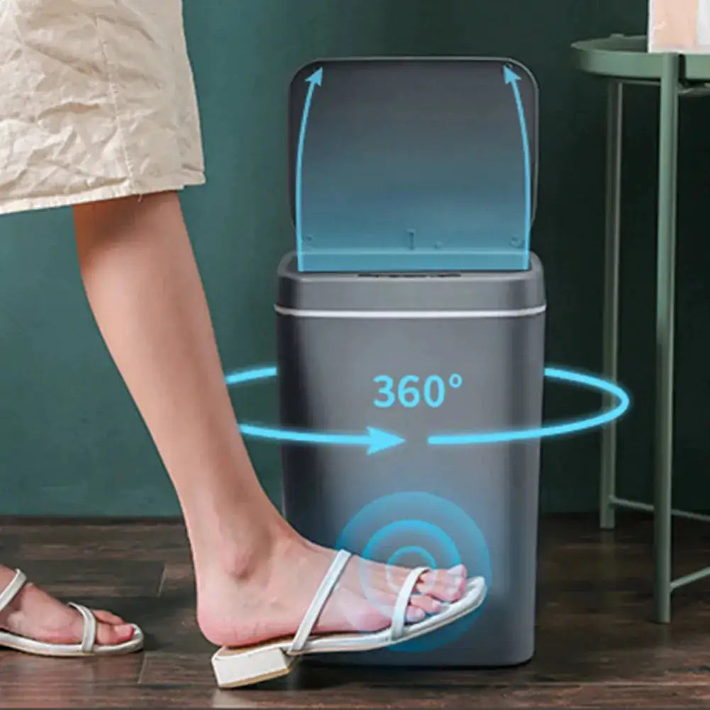 Trash Can with Intelligent Sensor