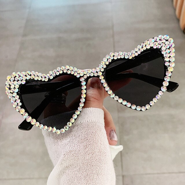 Cat Eye Heart Fashion Sunglasses