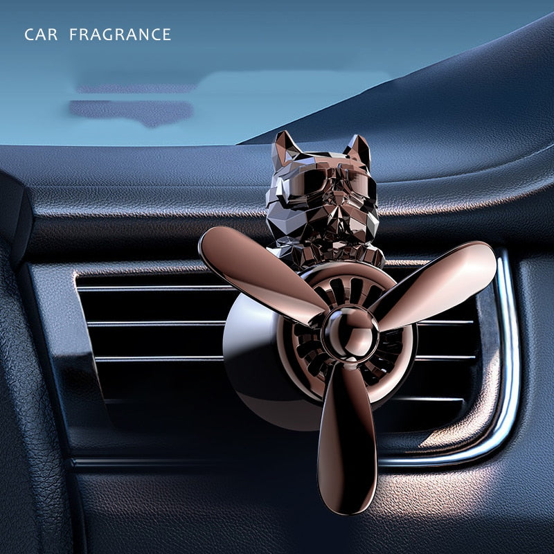 Cartoon Little Bear Pilot Car Perfume Clip
