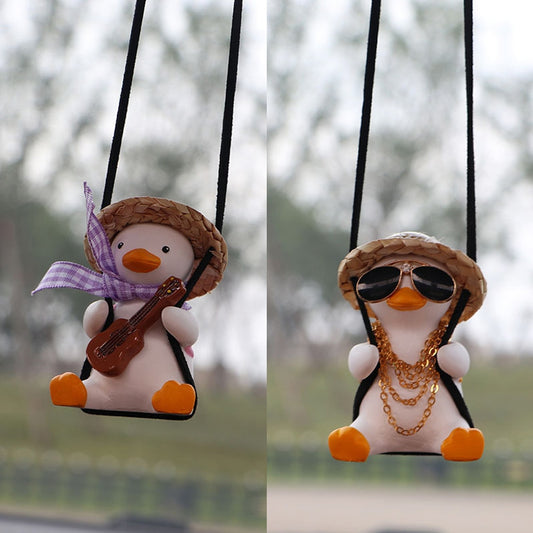 Car Pendant Cute Swinging Duck