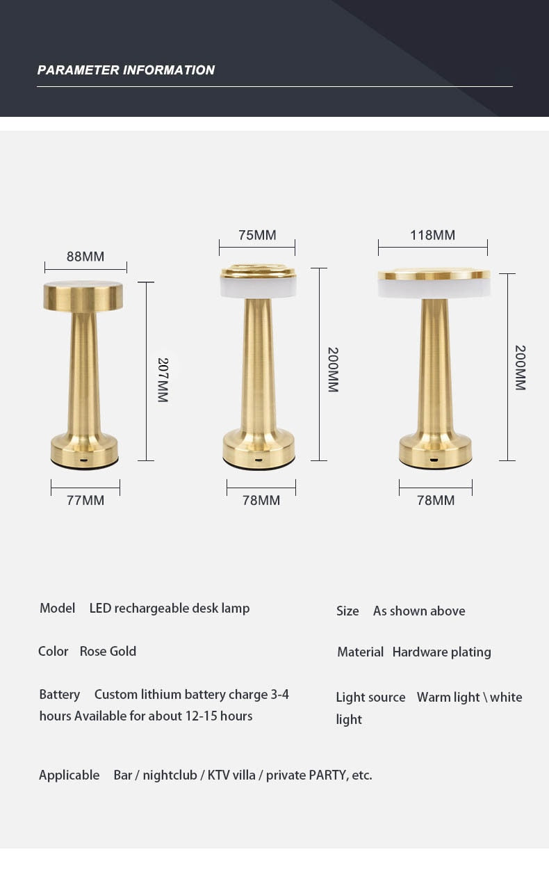 Retro Bar LED Table Lamp