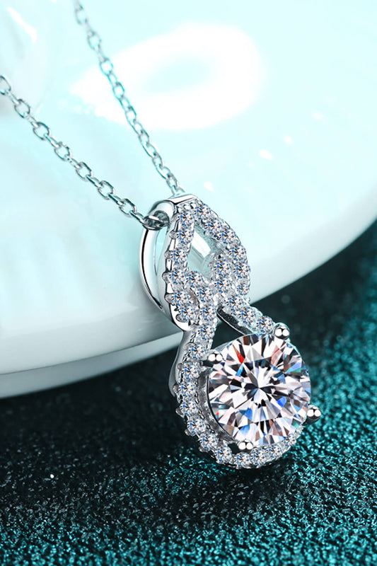 Carat Moissanite Pendant Necklace Pi-Mart