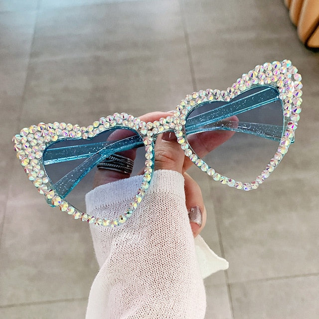 Cat Eye Heart Fashion Sunglasses