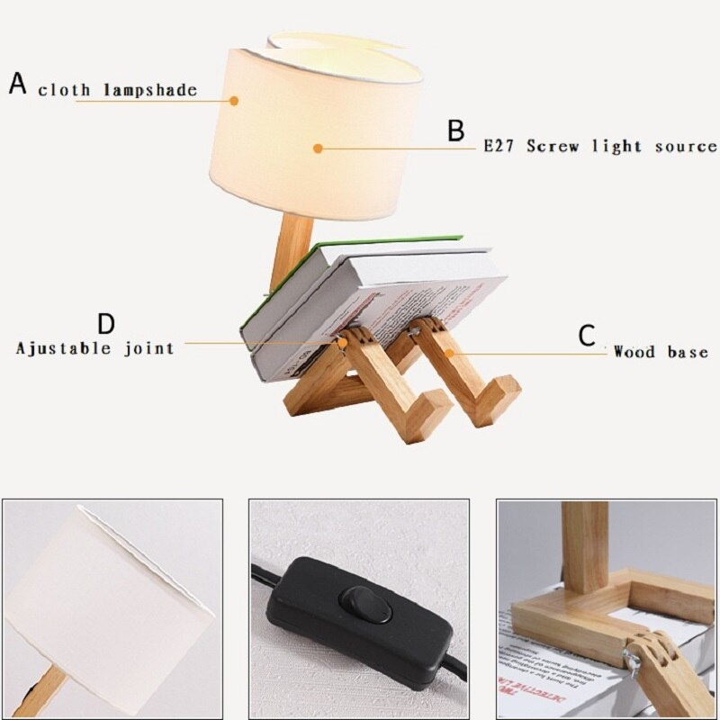 Robot Shape Table Lamp