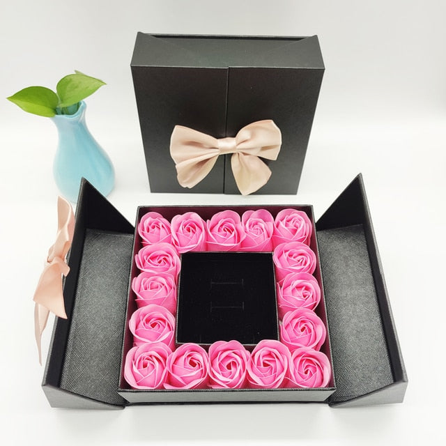Artificial Rose Flower Gift Box