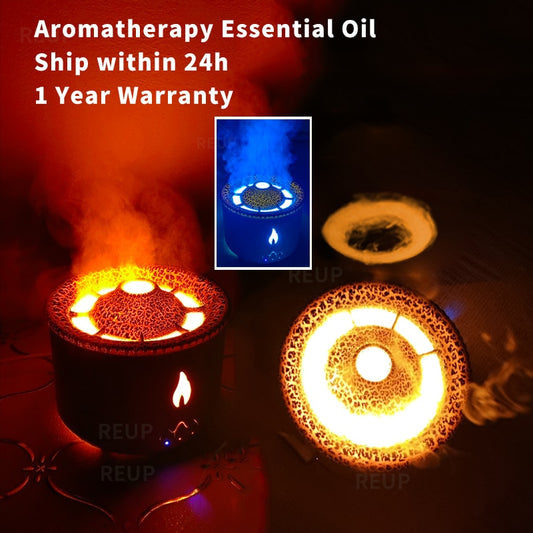 Diffuser Humidifier with Smoke Ring Night Lamp