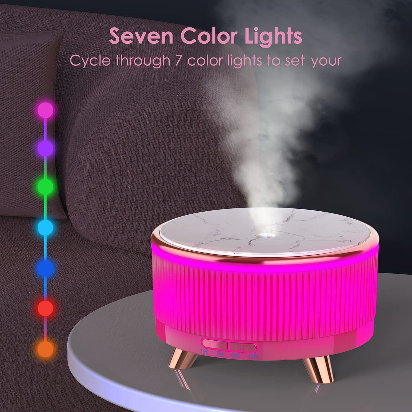 Ultrasonic Mist Sprayer with LED Night Lamp