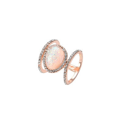 Double Band Moonstone Ring