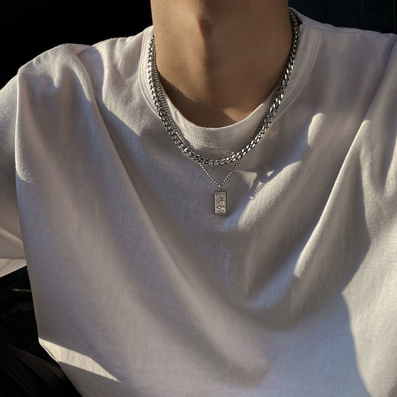 Double Layer Cuban Chain Necklace