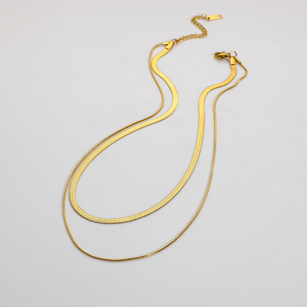 Herringbone Snake Necklace