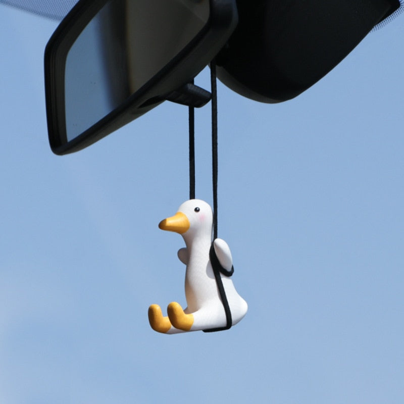 Swing Duck Rearview Mirror Pendant